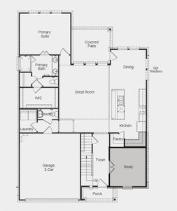 Structural options added include: 8' doors and study.