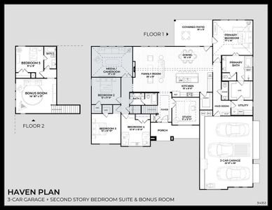 New construction Single-Family house 2001 Woodland Rd, Weatherford, TX 76088 plan Haven - image