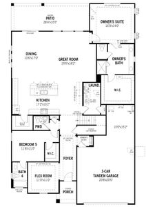 New construction Single-Family house 4555 W Tortolita Peak Dr, Marana, AZ 85658 plan Slate - image 4