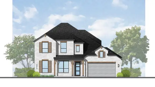 New construction Single-Family house 1005 Rock Daisy Trl, Hutto, TX 78634 Foxleigh Plan- photo 0