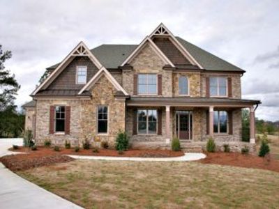 New construction Single-Family house Bethany Road, Covington, GA 30016 The Hyde Park- photo 0