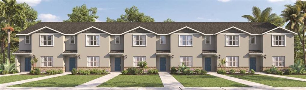 New construction Townhouse house 384 Preston Cove Drive, Saint Cloud, FL 34771 Stratford- photo 0