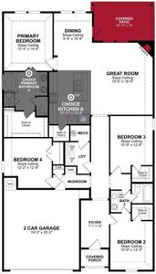 Beazer Homes Verandah Teton Floorplan.