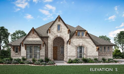 Carolina Elevation S. 2,313sf New Home in Red Oak, TX