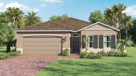 New construction Single-Family house 1358 Nettle Way Southeast, Palm Bay, FL 32909 Delray- photo 0