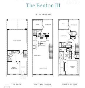 New construction Townhouse house 1007 Crown Oak St, Unit 45, Johns Creek, GA 30022 plan The Benton III - image