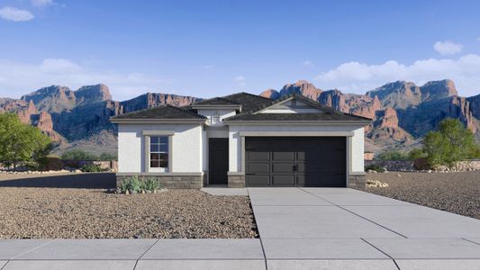 New construction Single-Family house 7444 West Quail Track Drive, Peoria, AZ 85383 Amherst- photo 0