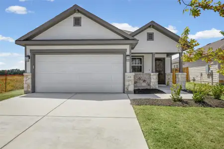 New construction Single-Family house 229 Ironshoe Trl, Liberty Hill, TX 78642 plan Canary 1730 YR - image
