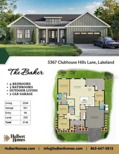 New construction Single-Family house 5367 Clubhouse Hills Ln, Lakeland, FL 33812 - image