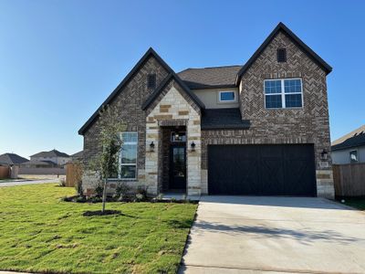 New construction Single-Family house 17229 Autumn Falls Ln, Manor, TX 78653 Saurel- photo 0