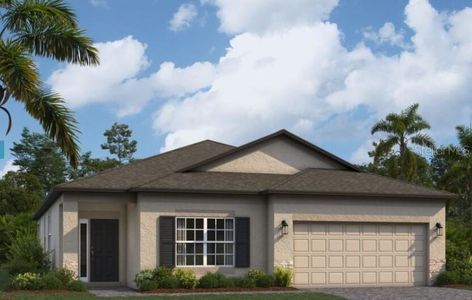 New construction Townhouse house 33233 Rosewood Bark Way, Wesley Chapel, FL 33545 - photo 0