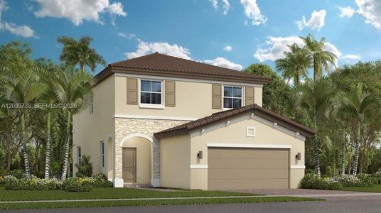 New construction Single-Family house 2726 Se 25 Ct, Homestead, FL 33035 plan Oviedo - image