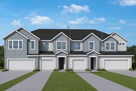 New construction Townhouse house 1125 Wild Crest Ln, Daytona Beach, FL 32117 plan The Burney - image