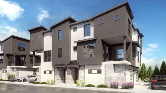 New construction Townhouse house 3404 Berg Pt, Colorado Springs, CO 80907 plan Baxter - image