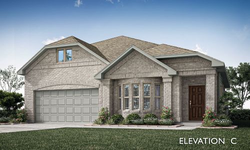 Elevation C. 2,483sf New Home in Alvarado, TX