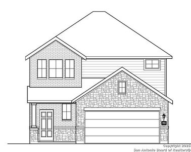 New construction Single-Family house 8612 Merlin Cv, San Antonio, TX 78222 plan Linden - image