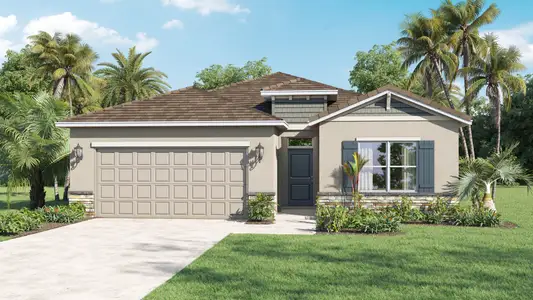 New construction Single-Family house 4492 Wren Trl, Mims, FL 32754 plan Delray - image