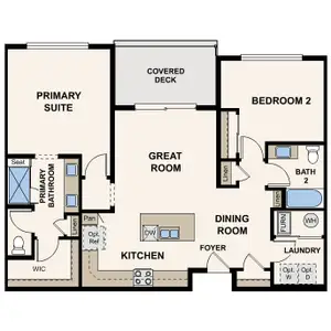 New construction Condo house 485 Interlocken Blvd, Unit 204, Broomfield, CO 80021 plan 2B- Alt - image