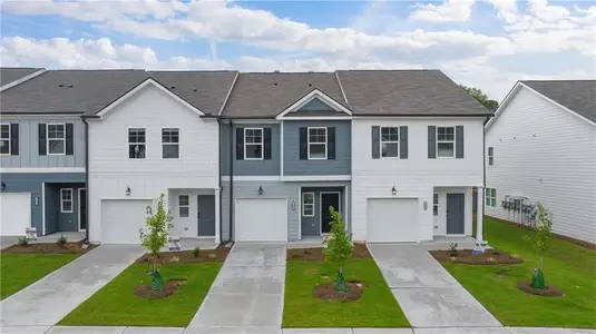 New construction Townhouse house 531 Buxton Road, Unit 110, Hoschton, GA 30548 Astin- photo 0