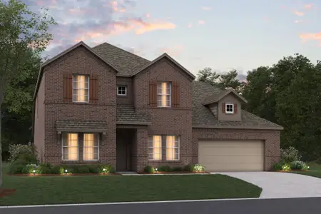 New construction Single-Family house 3129 Royal Throne Ct, Denton, TX 76208 plan Grapevine - 50' Smart Series - image