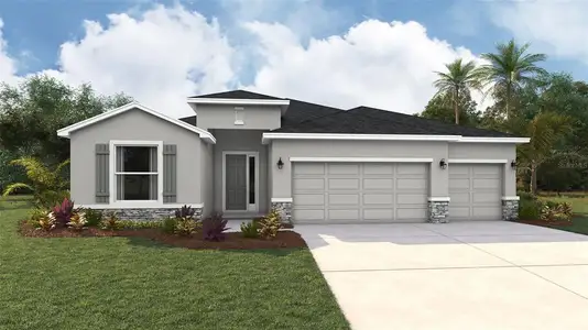 New construction Single-Family house 10421 Woodland Garden Wy, Parrish, FL 34219 plan Hawthorne - image