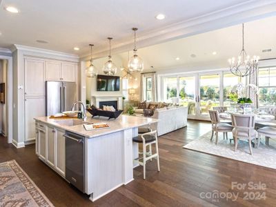 Kitchen Island and Great Room