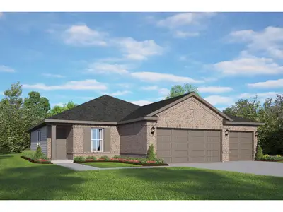 New construction Single-Family house 602 San Marcos Trl, Dayton, TX 77535 plan The Costa A with 3-Car Garage - image