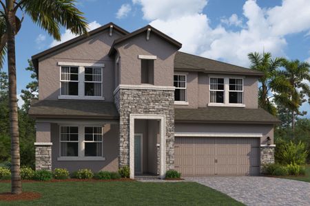 New construction Single-Family house 7571 Painted Sky Place, Land O' Lks, Land O' Lakes, FL 34637 plan Santa Monica - image