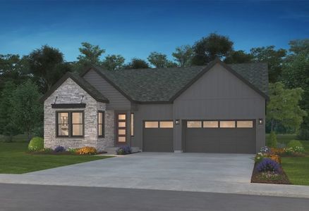 New construction Single-Family house 11260 Tenor Trl, Lone Tree, CO 80134 plan 5061 Brantley Elevation A - High Slope Contemporary - image