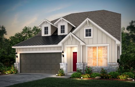 New construction Single-Family house 305 Singing Dove Way, Liberty Hill, TX 78642 Woodland- photo 0