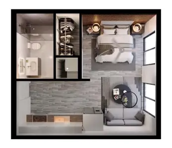 New construction Condo house 355 Nw 31St St, Unit 207, Miami, FL 33127 plan Studio - image 3