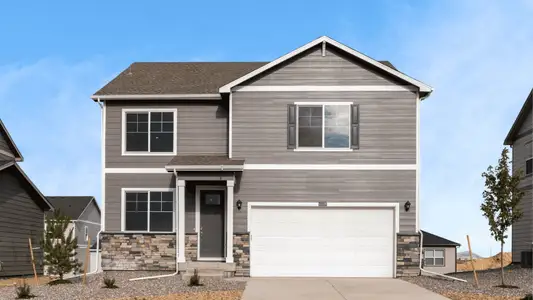 New construction Single-Family house 43112 Castle Stuart St, Elizabeth, CO 80107 plan Bridgeport - image