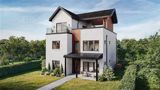 New construction Single-Family house 508 Tune Row, Alpharetta, GA 30009 plan Emery Gable - image