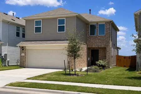 New construction Single-Family house 14114 Edna Maxine Walk, Del Valle, TX 78617 plan Harrier - image