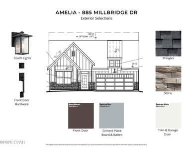 New construction Single-Family house 885 Millbridge Dr, Panama City Beach, FL 32413 plan Amelia - image