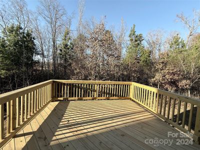 Large deck at backyard.