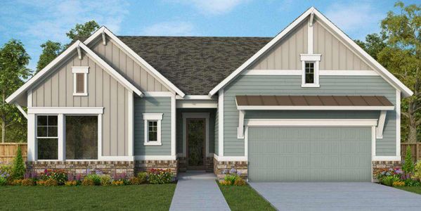 New construction Single-Family house 7044 Cottage Grove Dr, Flowery Branch, GA 30542 The Keyser- photo 0