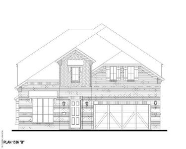 Plan 1536 Elevation B