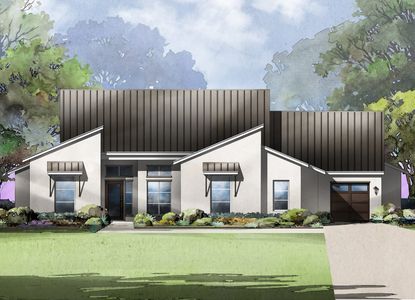 New construction Single-Family house 216 Bold Sundown, Liberty Hill, TX 78642 plan Milano - image