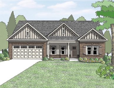 New construction Single-Family house 553 Belle Woode Street, Monroe, GA 30656 The Everett- photo 0