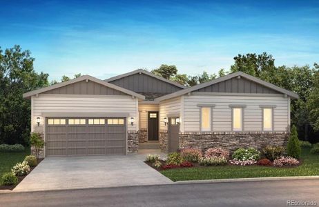 New construction Single-Family house 7308 Canyon Sky Trail, Castle Pines, CO 80108 5085 Preserve- photo 0