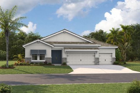New construction Single-Family house 10234 Fieldstone Myrtle Wy, San Antonio, FL 33576 plan Bayport I - image