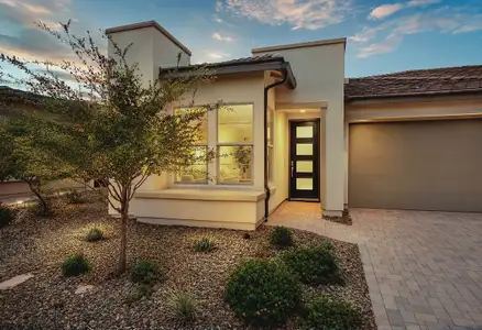 New construction Duplex house 4065 Desert Moon Dr, Wickenburg, AZ 85390 plan Valletta Elevation B - image