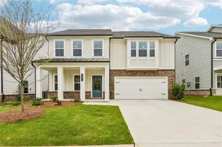 New construction Single-Family house 5452 Hargrove Wy, Flowery Branch, GA 30542 plan Hampstead - image
