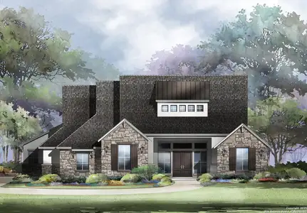 New construction Single-Family house 101 Dang Pretty, Boerne, TX 78006 plan Medina - image