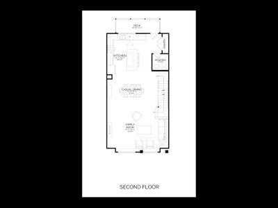 New construction Townhouse house 2420 Adrift Rd, Fuquay Varina, NC 27526 plan Atlas Interior Unit - image 6