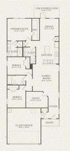 Centex Homes, Taft floor plan