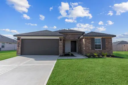 New construction Single-Family house 1017 Paddlefish Ln, Alvin, TX 77511 plan Denton - image