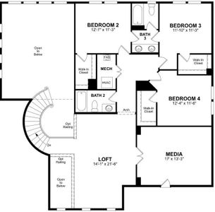 Beazer Homes Heath Club Madison plan