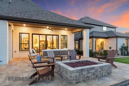 New construction Single-Family house 4444 Lamplights Dr, Celina, TX 75078 plan Cambridge - image